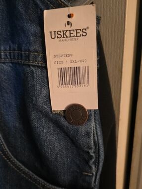 USKEES StevieSW Denim Jeans in Dark Blue NWT